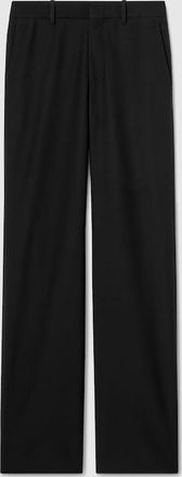 Gucci Wool Silk Twill Pants, Size 44, Black, Ready-to-wear