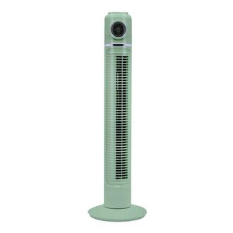 Fabrilamp Ventilatore A Torre Artico Verde 45w 3 Velocit&agrave; Con Telecomando E Timer Display Fisso E Rotante 82x22x22cm