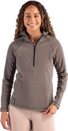 Clique Powder Recycled Fleece Womens Half Zip Hooded Pullover