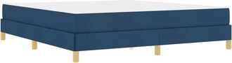 vidaXL Vidaxl - Cama Tipo Box Spring Azul, Marr&oacute;n 180 X 200 Cm