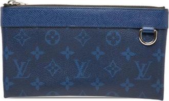 Louis Vuitton Pre-owned Clutches, female, Blue, Size: ONE SIZE Pre-owned Pochette Discovery PM