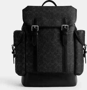Coach Hitch Backpack In Signature Canvas