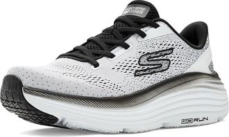 Skechers Max Cushioning Endeavour Kauska Mens Shoes White/Black : 10.5 D - Medium, Textile