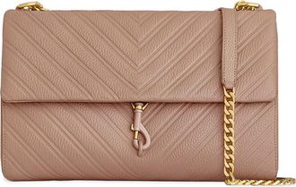 Rebecca Minkoff Edie Embossed Large Shoulder Bag in Blushing at Nordstrom Rack