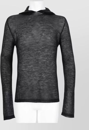Rick Owens cashmere hooded lightweight jacket