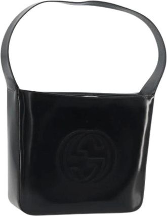 Gucci Pre-owned Shoulder Bags, female, Black, Size: ONE SIZE Pre-owned Vintage Shoulder Bag