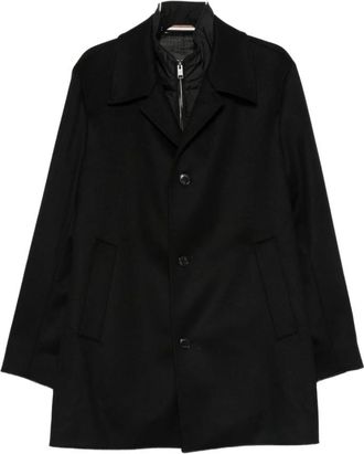 HUGO BOSS Heren, Mantels, Zwart, Maat: XL Wol