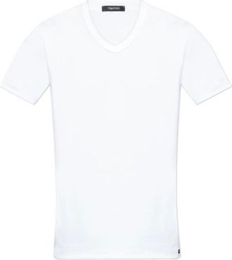 Tom Ford Heren, Tops, Wit, Maat: S Katoen