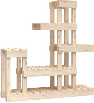 vidaXL Plant Stand 92x25x97 cm Solid Wood Pine Vidaxl