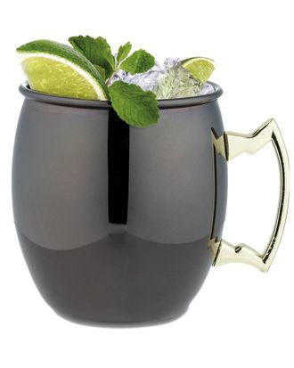 True Set Of 2 Black Moscow Mule Mugs