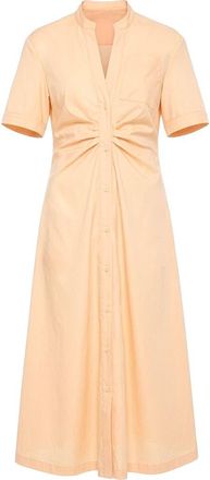 C&acirc;llas Milano Noor Short sleeve shirtdress Oxford in Pale Orange at Nordstrom, Size 10