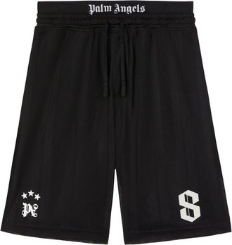 Palm Angels Shorts con motivo palme - Nero