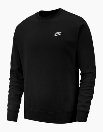 Nike Mens Sportswear Club Crew - Black/Multi - Size: 36