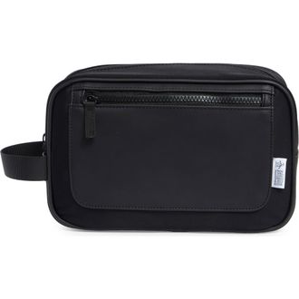 Original Penguin Satin Finish Zip Top Dopp Kit in Black at Nordstrom Rack
