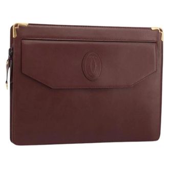 Cartier Pre-owned Clutches, female, Red, Size: ONE SIZE Pre-owned Vintage Clutch