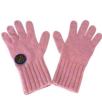 Fendi Pre-owned Accessories, female, Pink, Size: ONE SIZE Pre-owned Wool Gloves