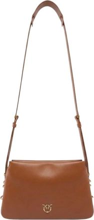 Pinko Pinko - Triplet Mini - Dames - Tassen - Bruin - Maat: ONE Size Katoen