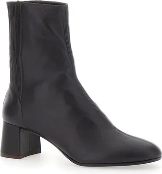 Aquazzura Womens Bootie Saint Honore 50 Brown Suede Sheep Boot