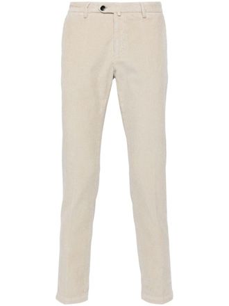 BRIGLIA 1949 corduroy chino trousers - Neutrals