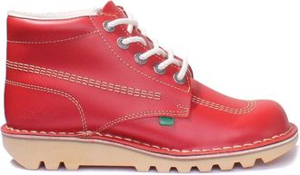 Kickers Classic Red Ankle Boot - male - Kickers - Lace-up Boots - Red - 12 UK - Shoes