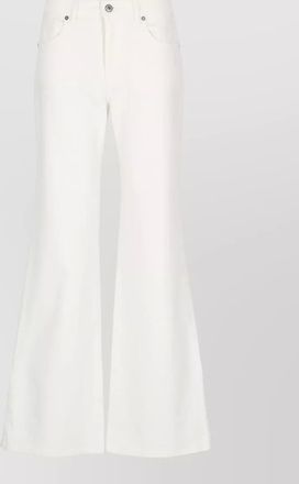 Parosh cotton wide-leg jeans