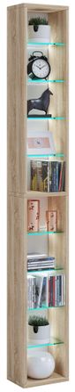 ebuy24 Ebuy24 - Colgante De Estante De Madera Vcm Estante De Ahorro De Espacio Dimensiones: Al. 152 X An. 21 X T. 14 Cm Colgante Elegante Estante De Almacena