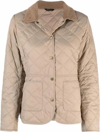 Barbour Deveron Quilted Jacket - Dames - Winterjassen - Beige - L - Jassen