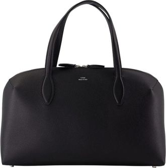 Toteme Medium Lounge Zip Shopper Bag - Dames - Handtassen - Zwart - ONE Size - Leer - Tassen