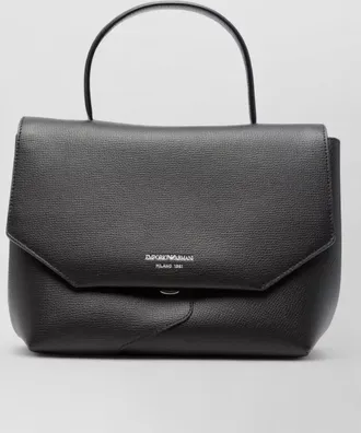Emporio Armani pebbled leather shoulder bag