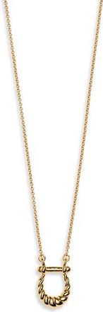 Missoma Lunar New Year Horseshoe Pendant Necklace in Gold at Nordstrom