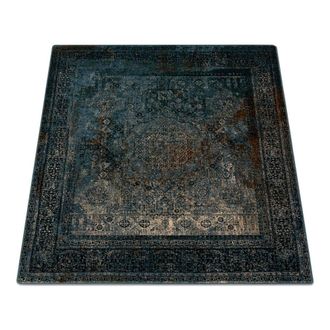 RugsX RugsX Wool Omega Rug in Blue | Size: 170 cm x 170 cm