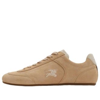 Burberry (WMNS) Burberry Leather Knight Runner Sneakers Flax Beige Dove Beige 81278001