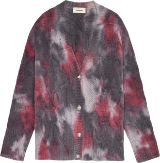 A Paper Kid Truien & Vesten, Heren, Veelkleurig, S, Wol, Cardigan A Treccia