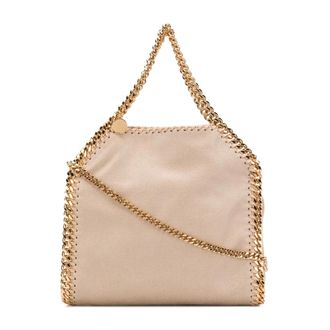 Stella McCartney Bruine Falabella Mini Tote Tas - Dames - Handtassen - Bruin - ONE Size - Leer - Tassen