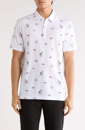 Travis Mathew Neighborhood Party Polo in White at Nordstrom Rack, Size Xx-Large