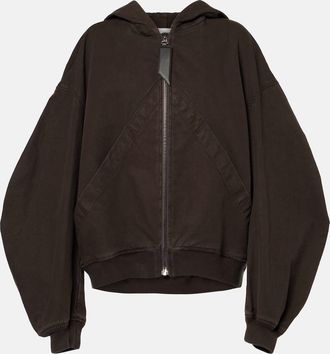 【関税込み】THE ATTICO Hooded bomber jacket THE ATTICO Hooded oversized wool-twill bomber jacket | NET-A