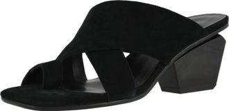 Vaneli Womens Moara Heeled Sandal In Black Suede