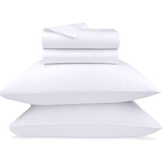 California Design Den Grand Indulgence 1000 Thread Count 100% Cotton Sateen Sheet Set in Bright White at Nordstrom, Size California King