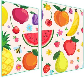 OEM Placa Protectora De Vidrio Para Estufa 70x52 Fruta