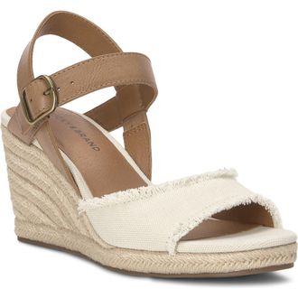 Lucky Brand Mindra Espadrille Wedge Sandal in Cortado/Tusk at Nordstrom, Size 6