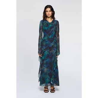 Daska Circe Dress in Blue Print at Nordstrom, Size X-Small