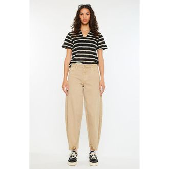 Kancan Addison High Rise Horseshoe Fit Jeans in Ivory at Nordstrom, Size 29