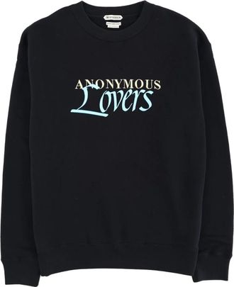 J.W.Anderson Hoodies & sweatvesten, Heren, Zwart, L, Katoen, Anonymous Lovers Sweatshirt