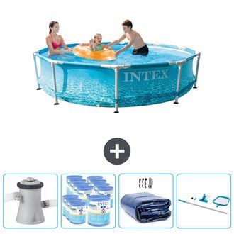 Intex Piscina Con Estructura Redonda - 305x76 Cm - 7-piezas Scb90