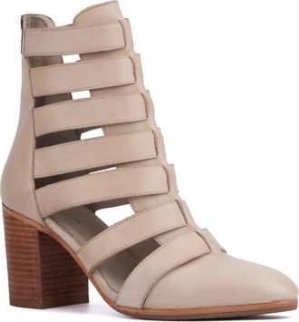 Vintage Foundry Co. Vivi Caged Block Heel Bootie in Ivory at Nordstrom Rack, Size 8.5