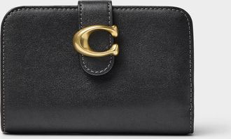 Coach Womens Tabby golden logo bi-fold small wallet