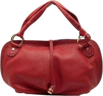 Celine Pre-owned Handbags, female, Red, Size: ONE SIZE Pre-owned Leather Handbag