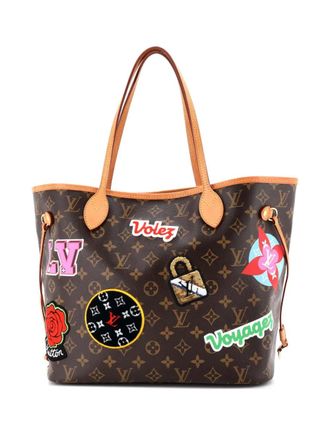 Louis Vuitton Neverfull NM Limited Edition Patches Monogram Canvas MM tote bag - Marrone