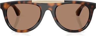 Burberry Sunglasses havana-pattern gold-detail sunglasses - Brown