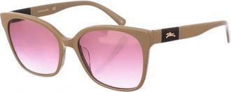 Longchamp Butterfly zonnebril met acetaat montuur - Dames - Zonnebrillen - Grijs - ONE Size - Accessoires